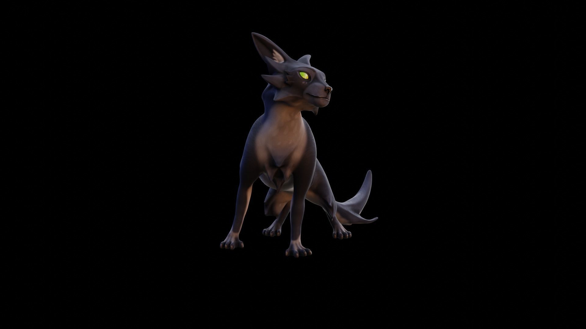 Stylized Cat - Rigged Cartoon Character for Blender Low-poly 3D model_18