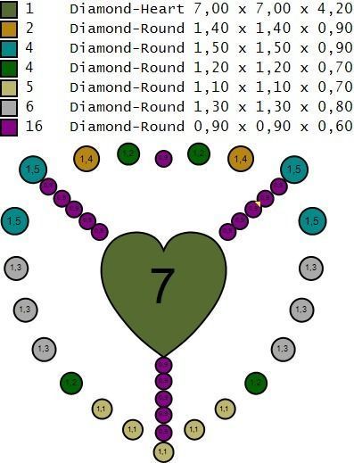 A ring with a heart 3D print model_5