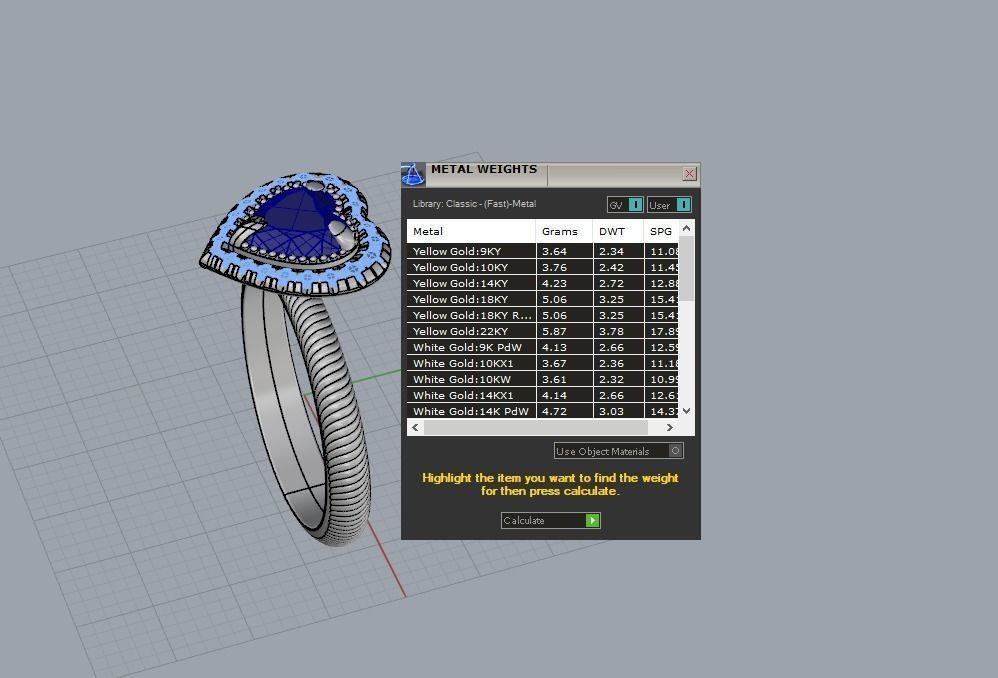 A ring with a heart 3D print model_4
