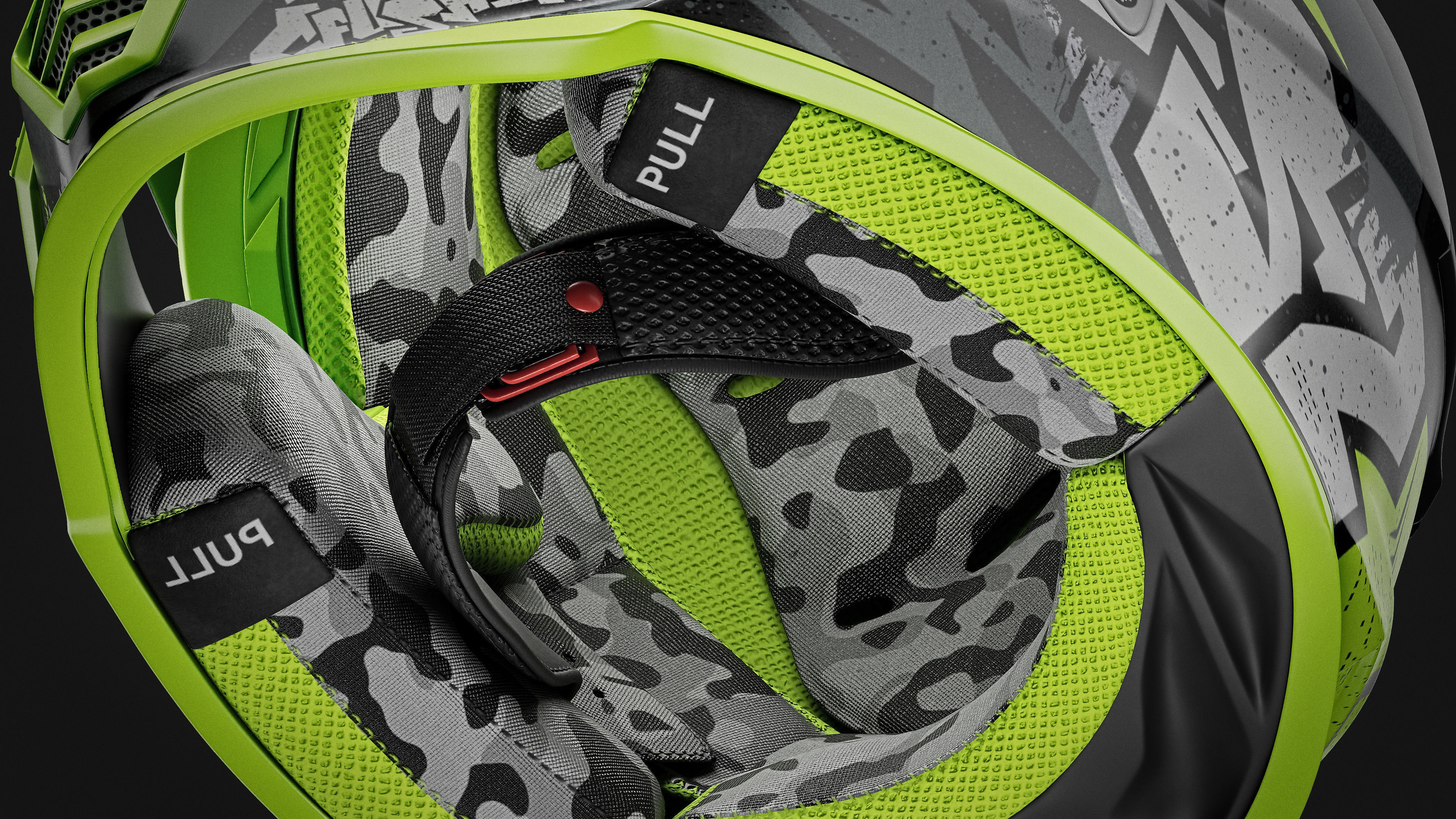 Motocross Helmet LS2 - Neon Version 3D model_4