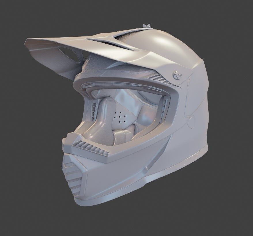 Motocross Helmet LS2 - Neon Version 3D model_8