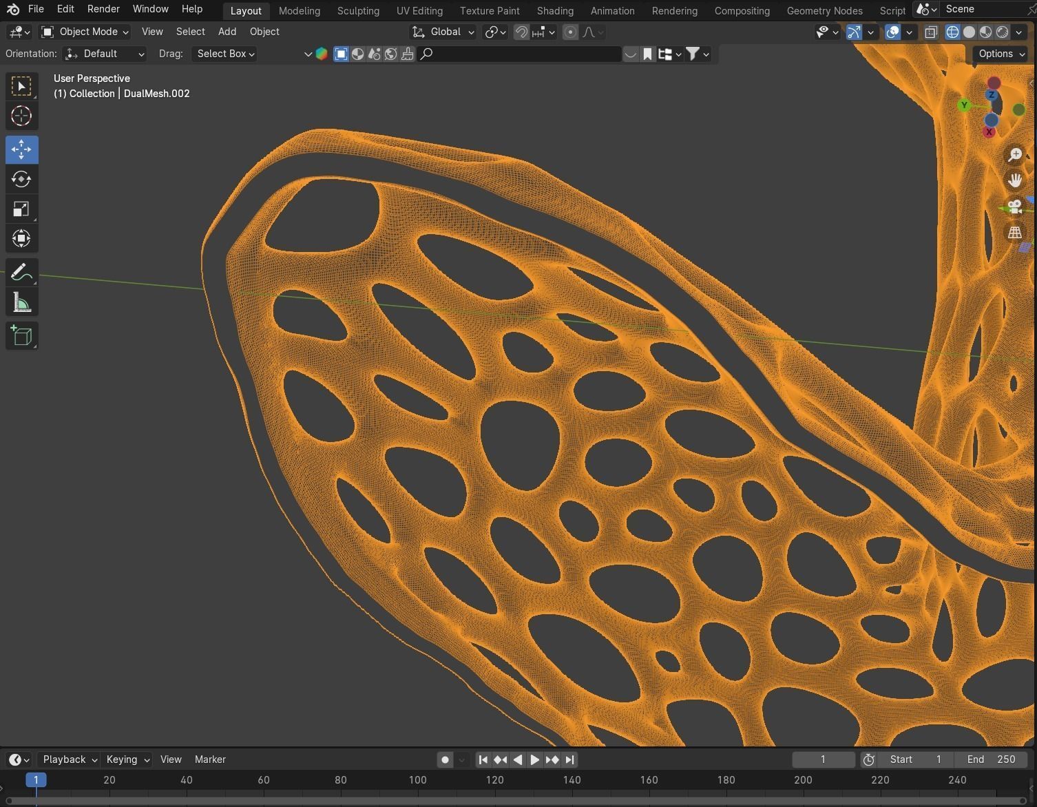 Spirit of the fox Vornoi edition 3D print model_17