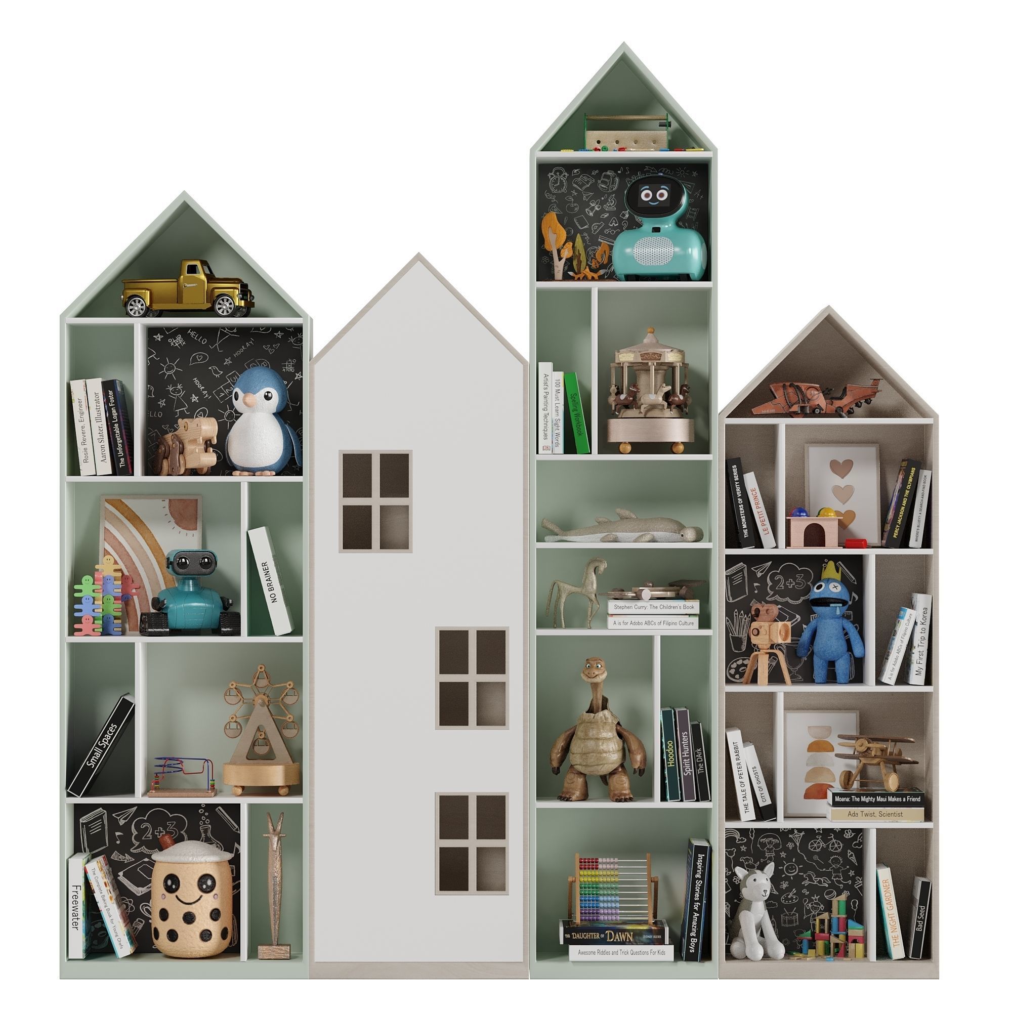 Children Room Set 8 Low-poly 3D model_4