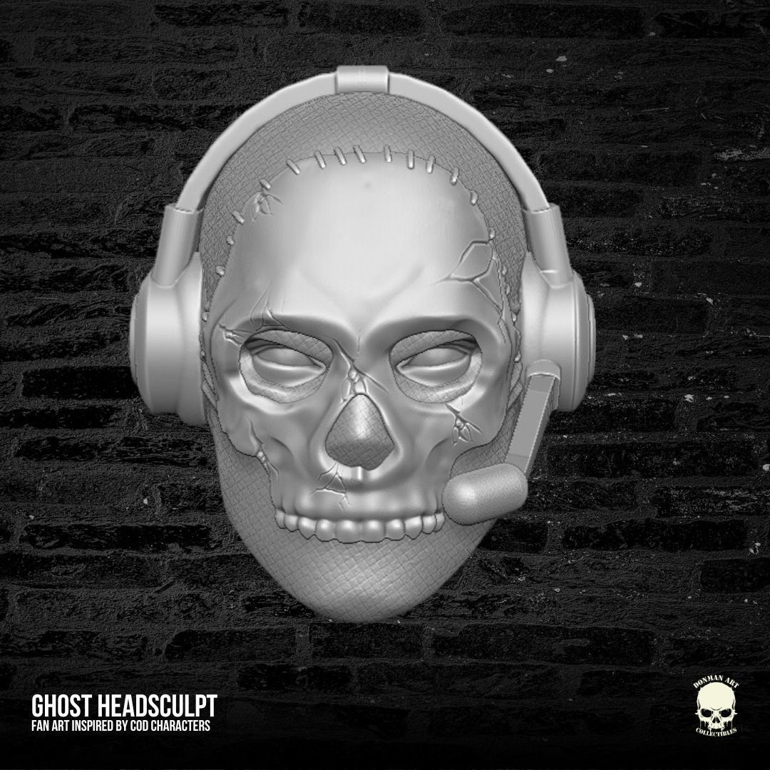 Ghost Fan Art 3D printable file for action figures 3D print model_5