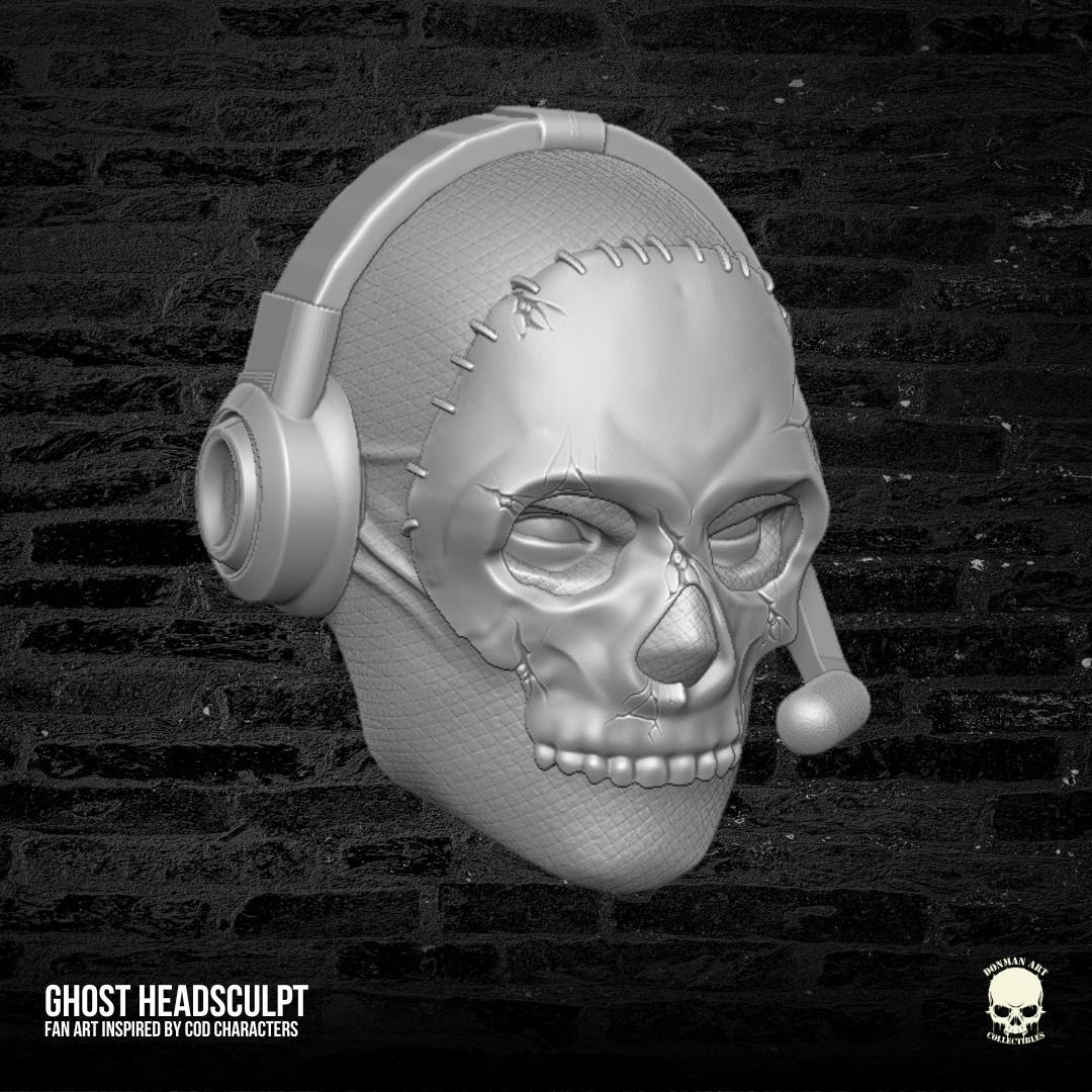 Ghost Fan Art 3D printable file for action figures 3D print model_11