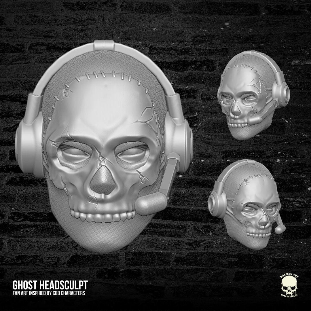 Ghost Fan Art 3D printable file for action figures 3D print model_19