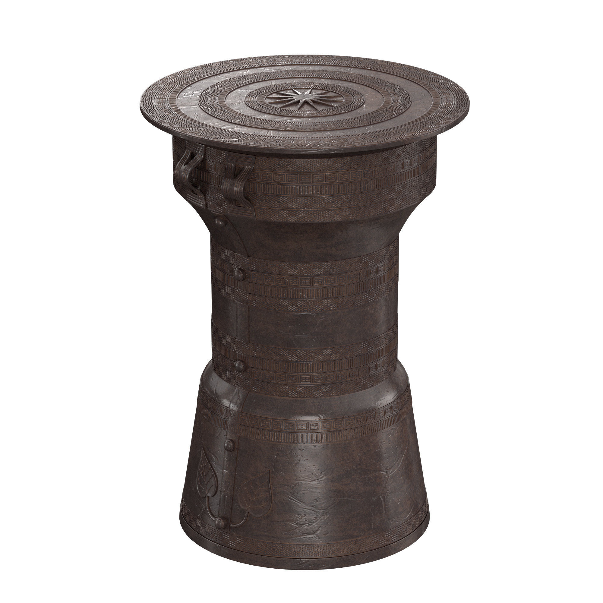 PALECEK RAIN DRUM TABLE 3D model_3