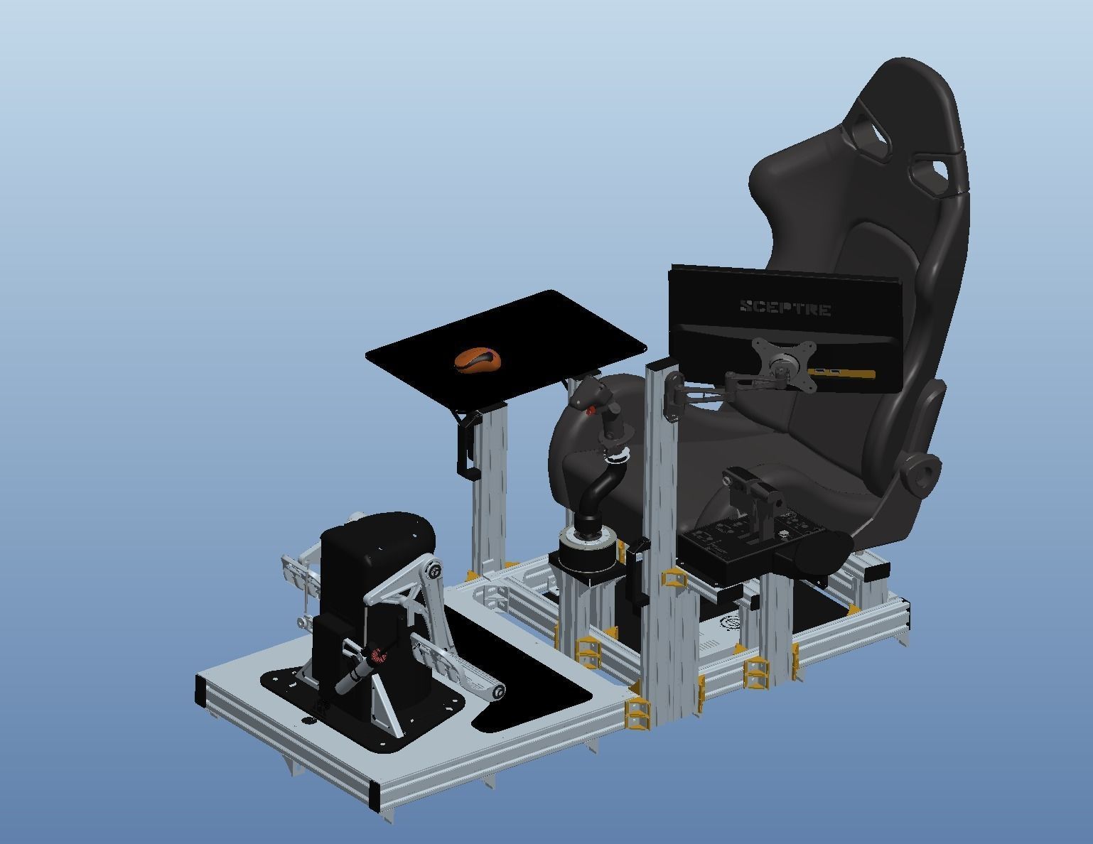 Flight simulator 3D model_2