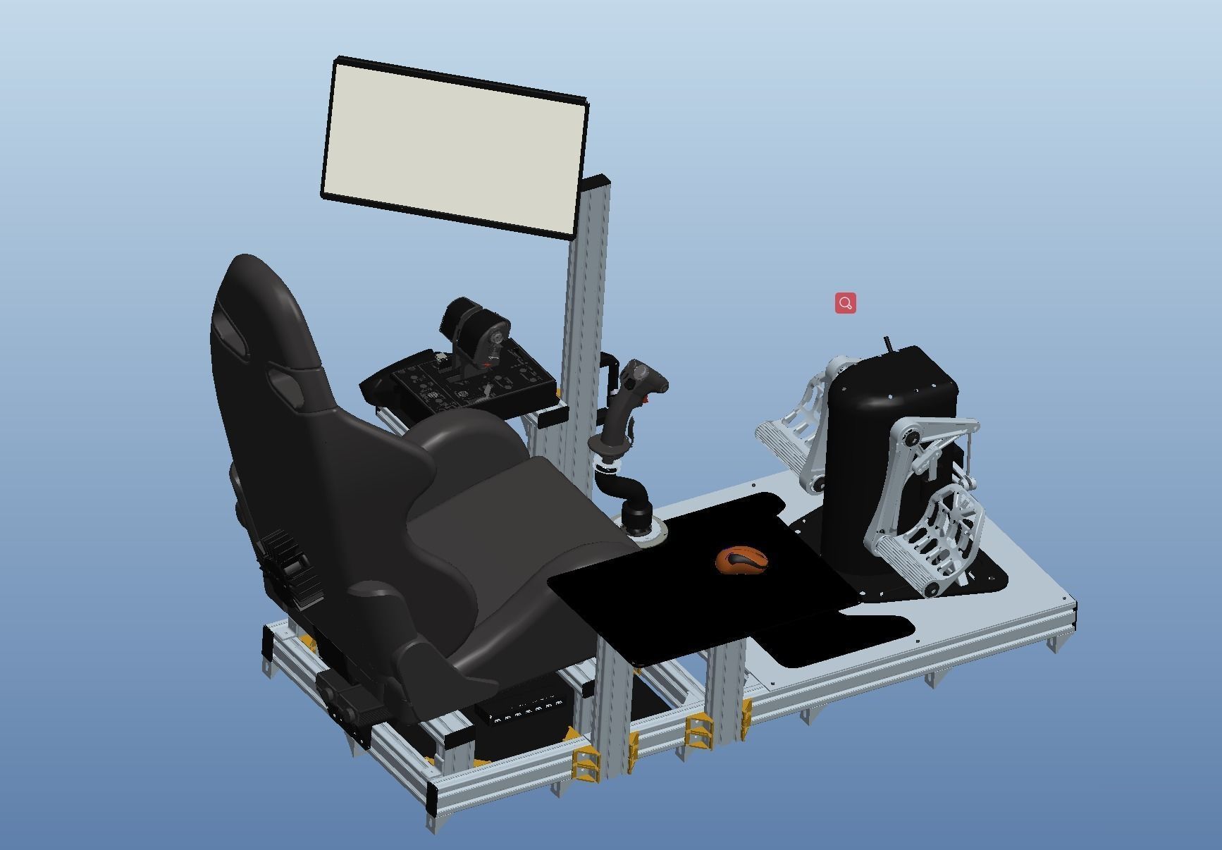 Flight simulator 3D model_1