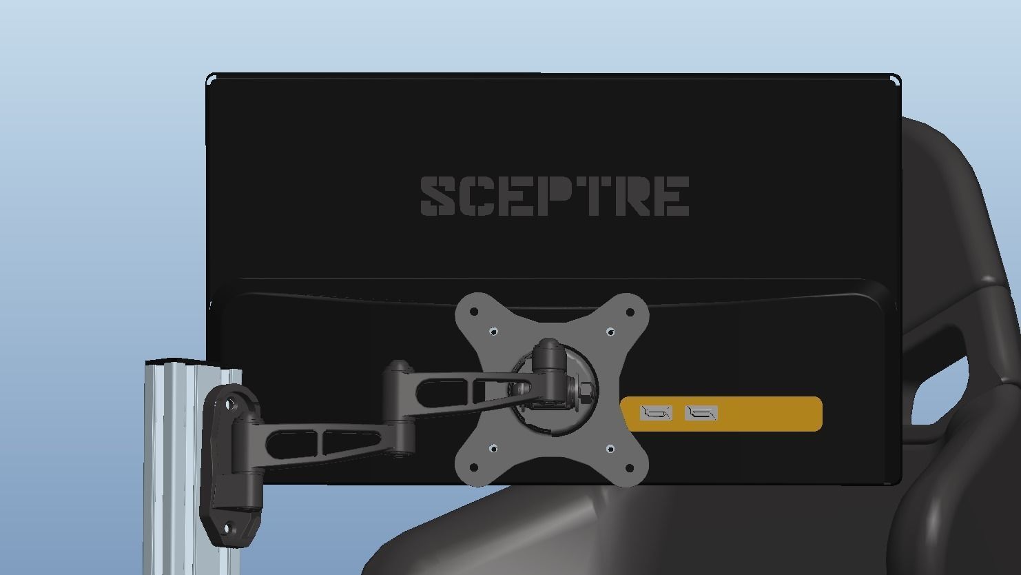 Flight simulator 3D model_7