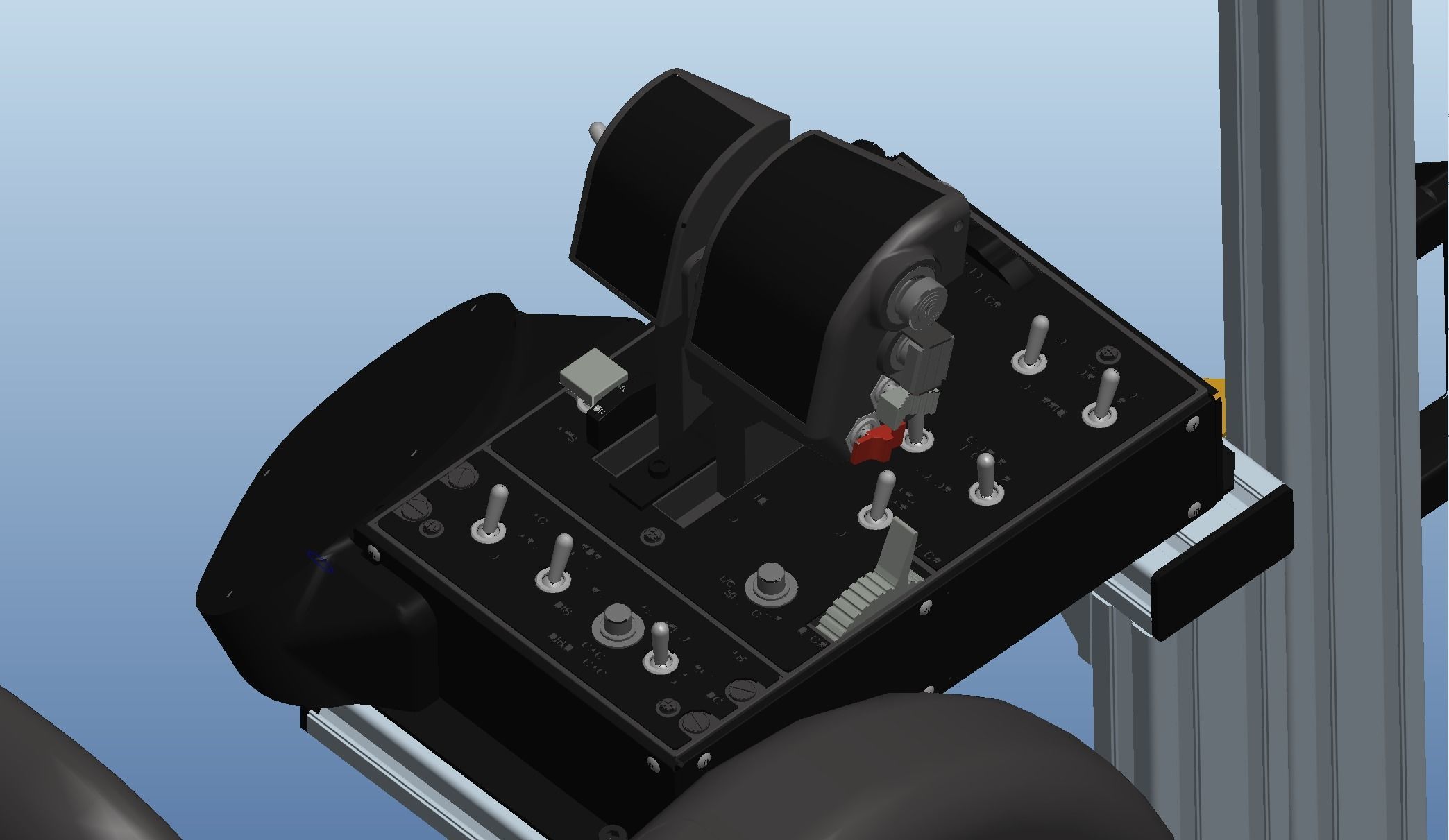 Flight simulator 3D model_4