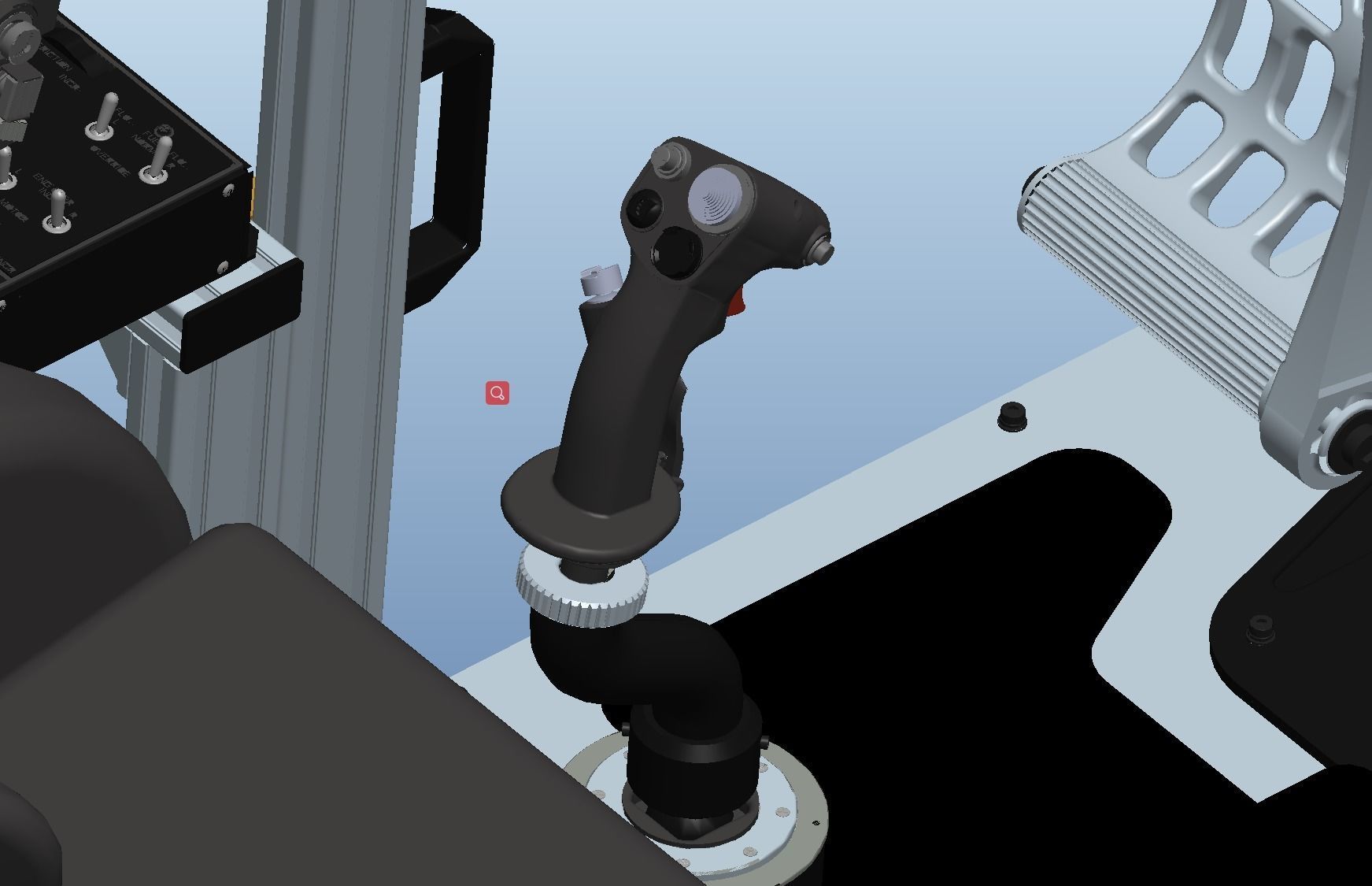 Flight simulator 3D model_5