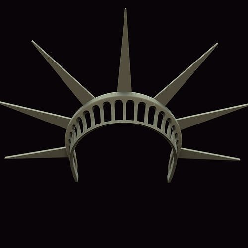 Crown - statue of liberty 3D model 3D printable | CGTrader