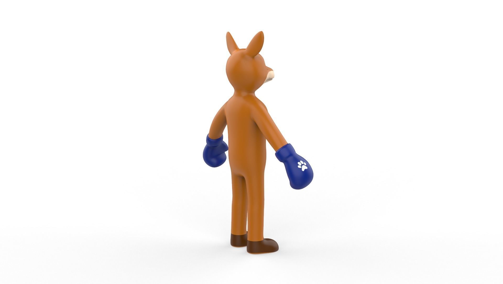Boxing Kangaroo Animal Animated Low-poly 3D model_13