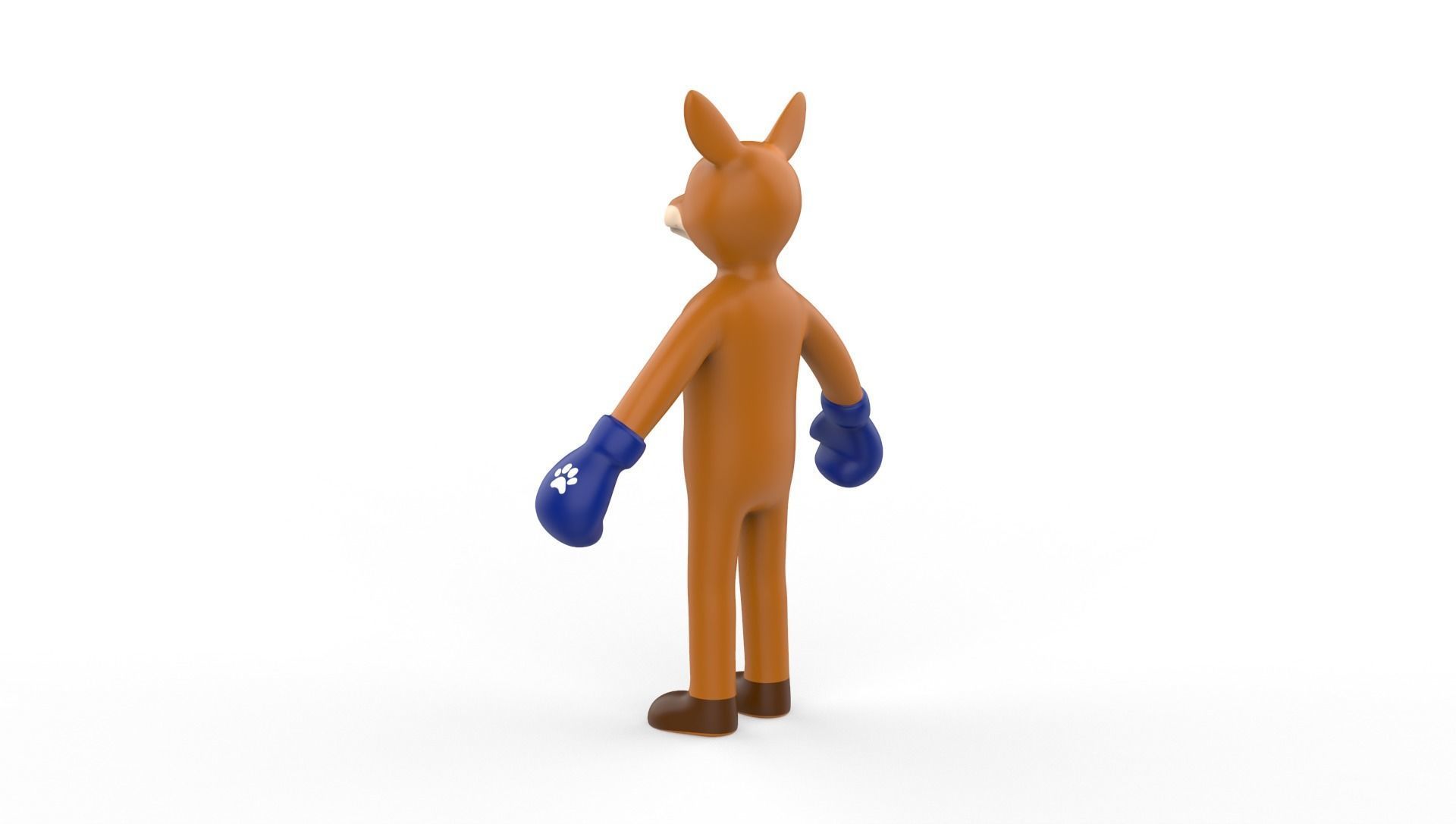 Boxing Kangaroo Animal Animated Low-poly 3D model_11