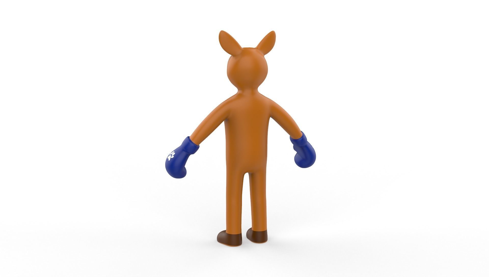Boxing Kangaroo Animal Animated Low-poly 3D model_17