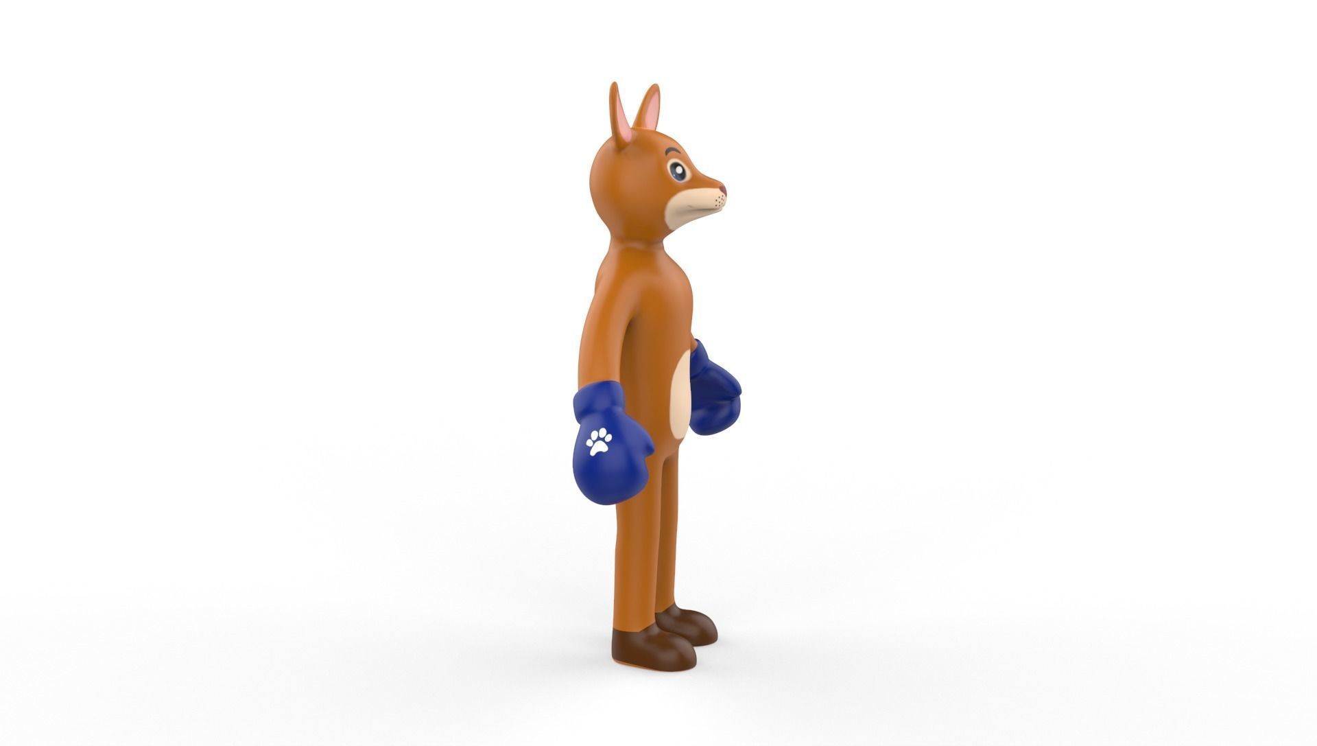 Boxing Kangaroo Animal Animated Low-poly 3D model_18