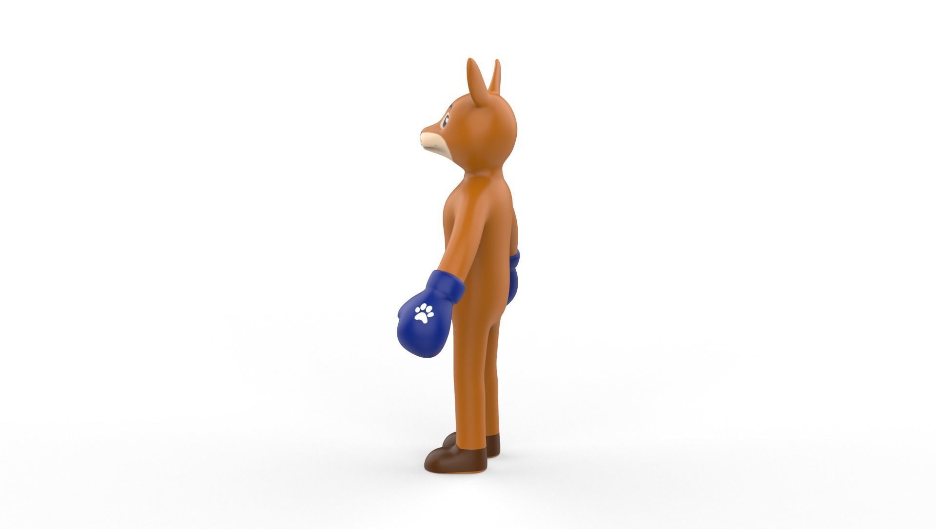 Boxing Kangaroo Animal Animated Low-poly 3D model_7