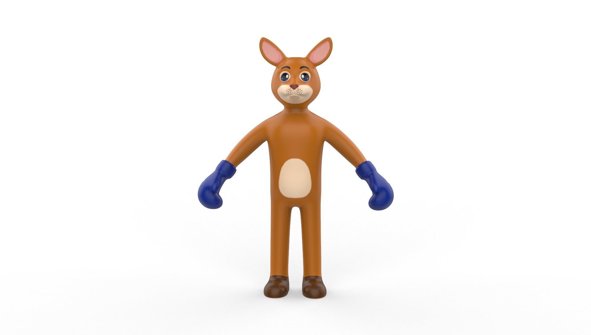 Boxing Kangaroo Animal Animated Low-poly 3D model_8