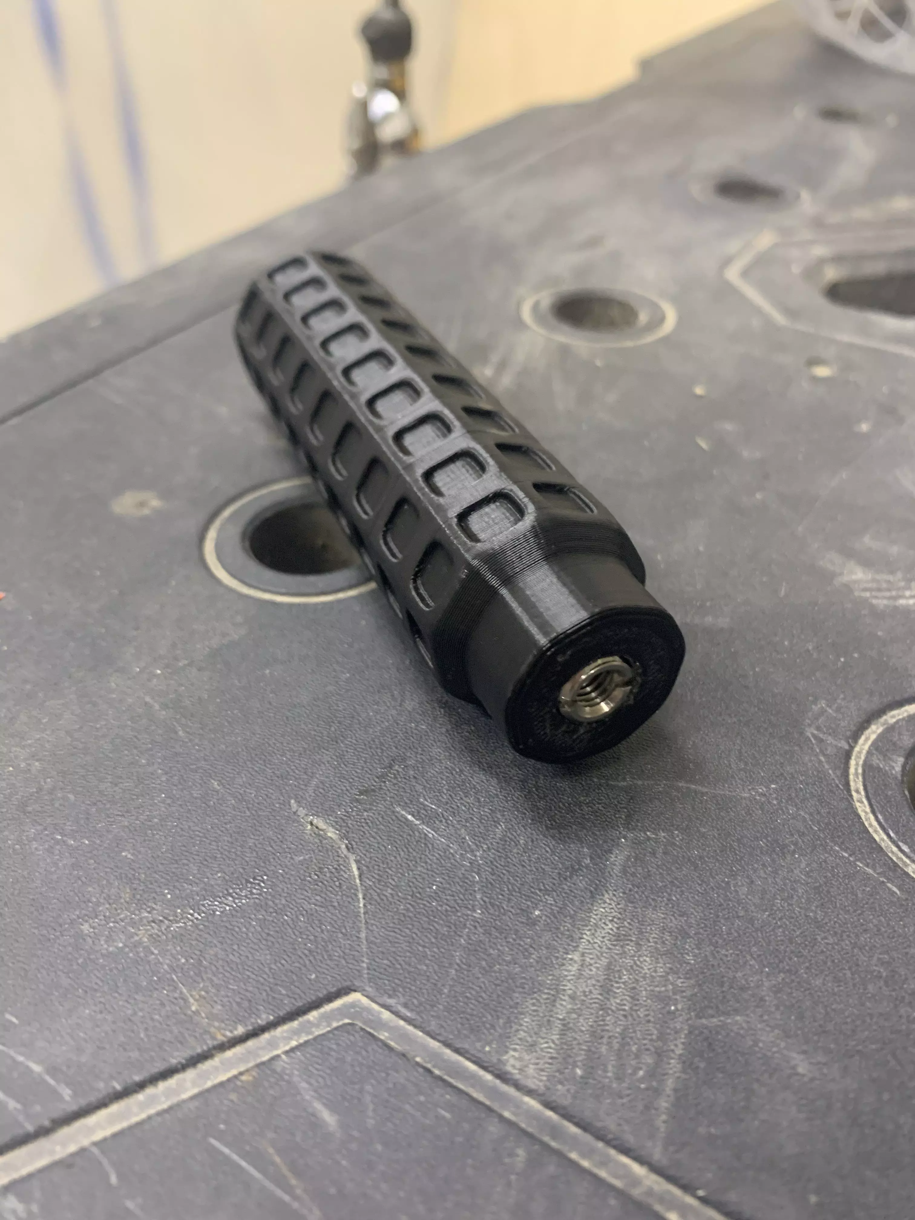 3D Printable PLA Grid-Hatched-Grip Tool Handle  3D print model_0