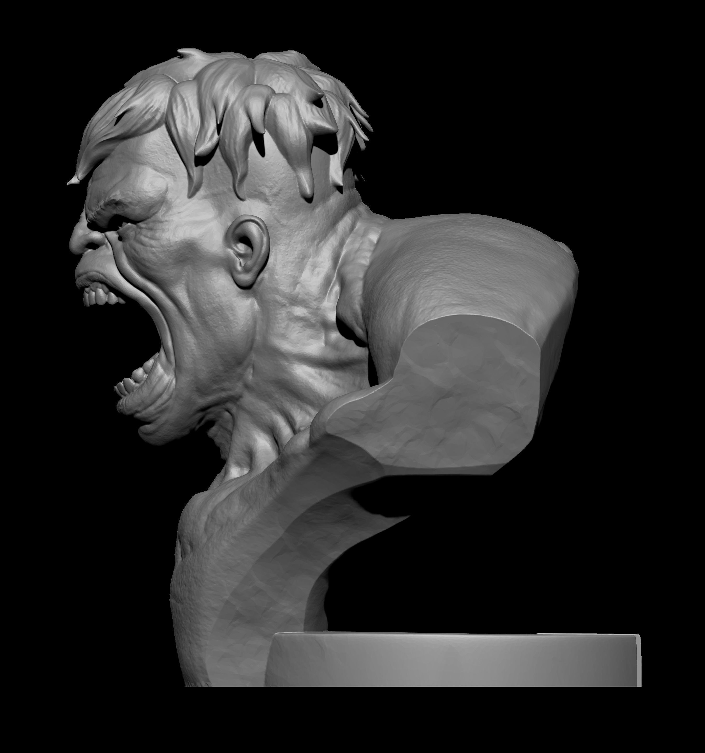 3D Printable Hulk Bust 3D model 3D printable | CGTrader