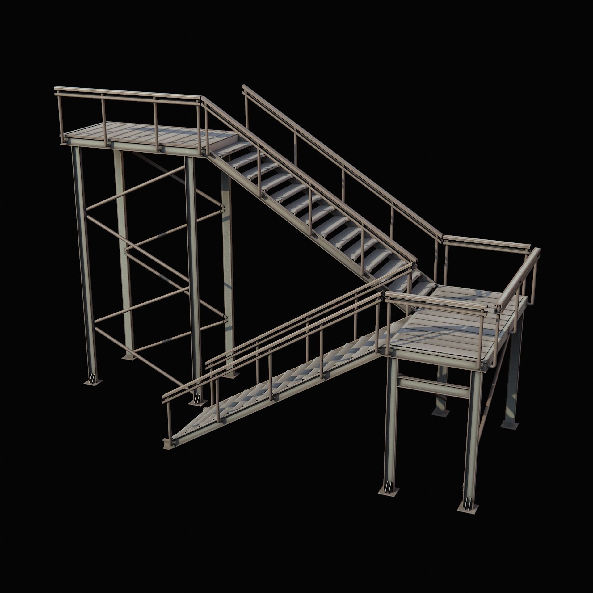 SCIFI Cyberpunk Buildings Pack Low-poly 3D model_9