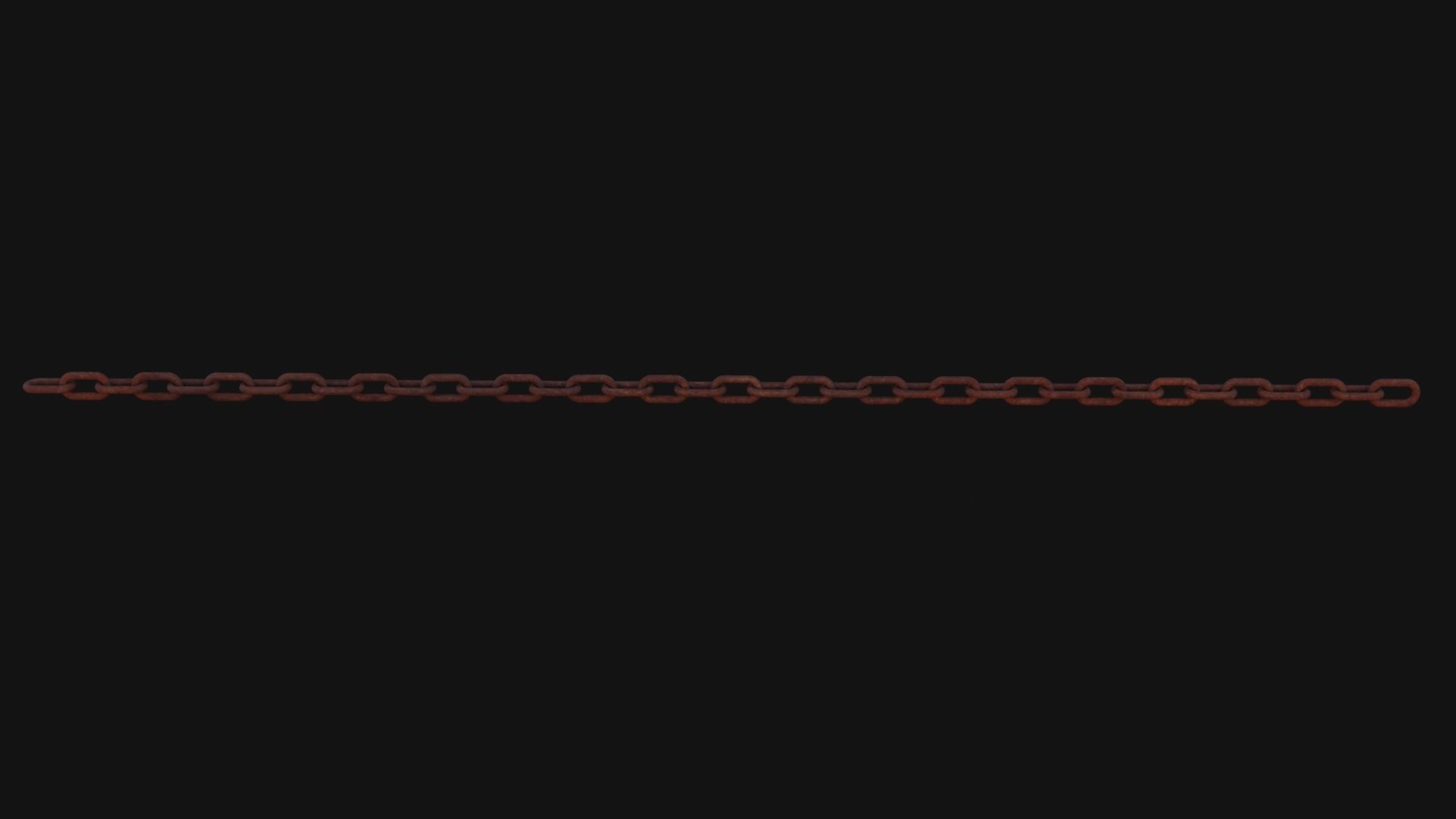 Simple Steel Chain Low-poly 3D model_4