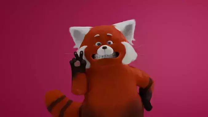 Turning red Disney PIXAR 3D model