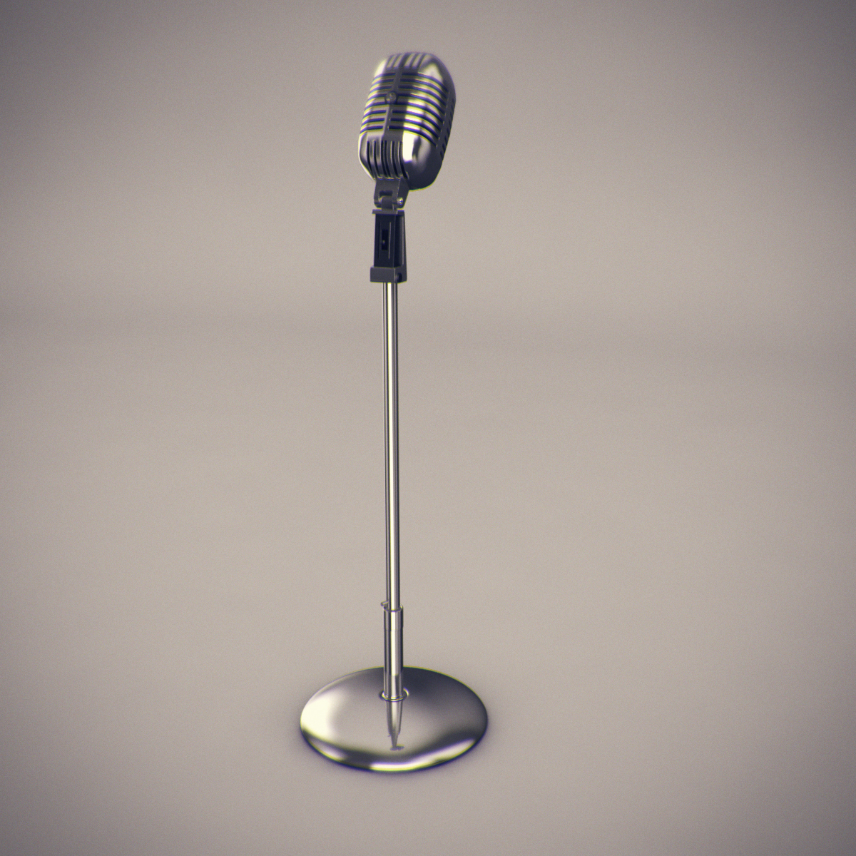 Classic Microphone 3D model_3