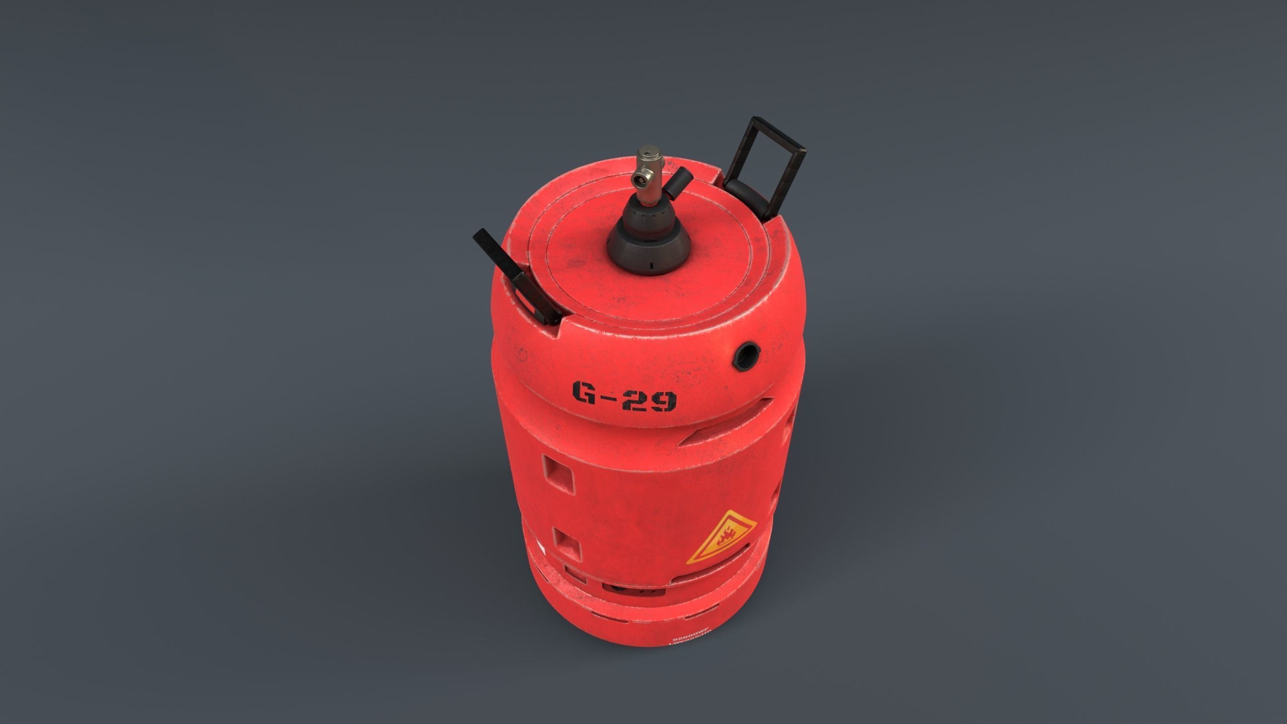 kitchen gas cylinder sci-fi  3D model_1