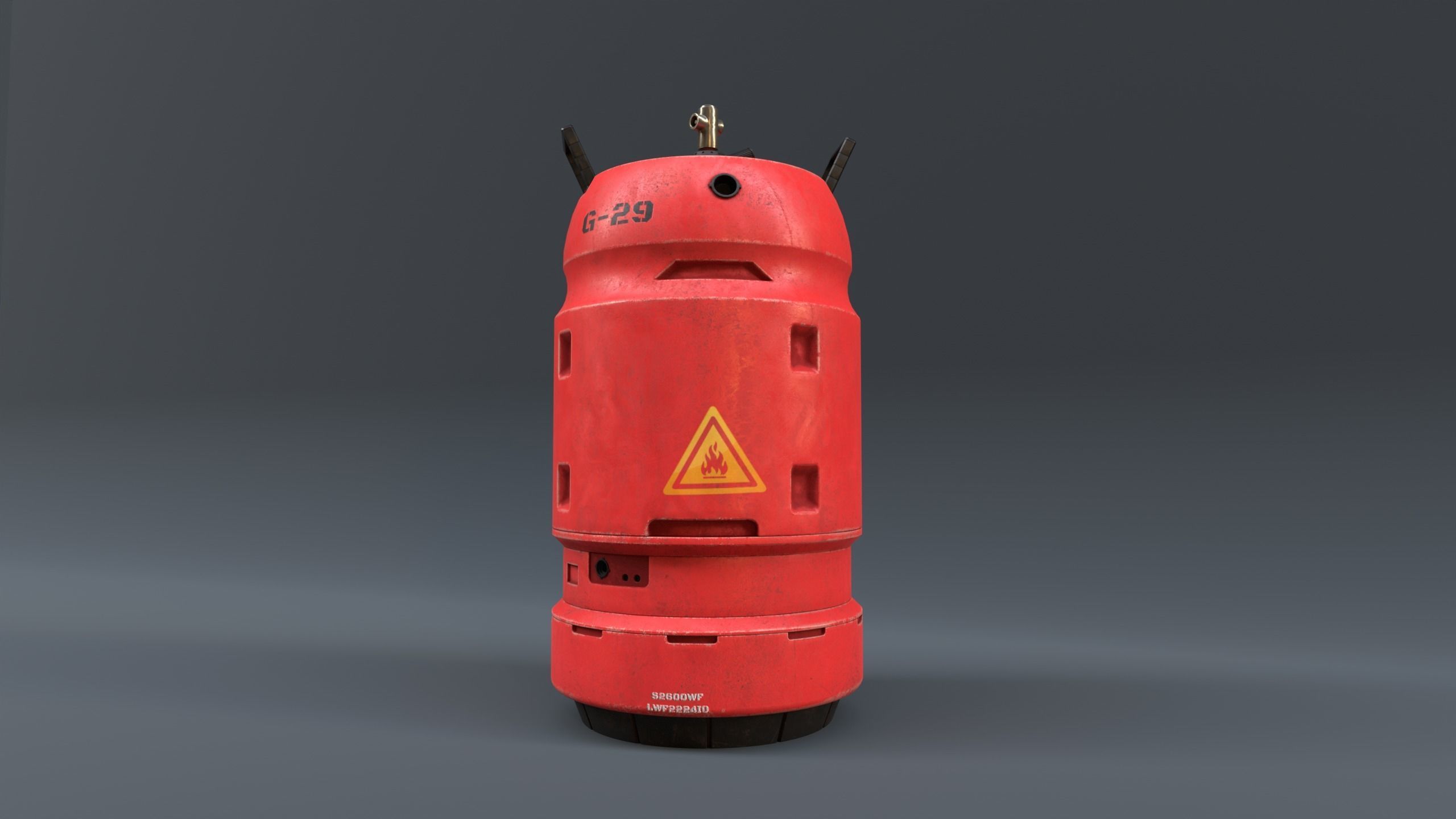kitchen gas cylinder sci-fi  3D model_2