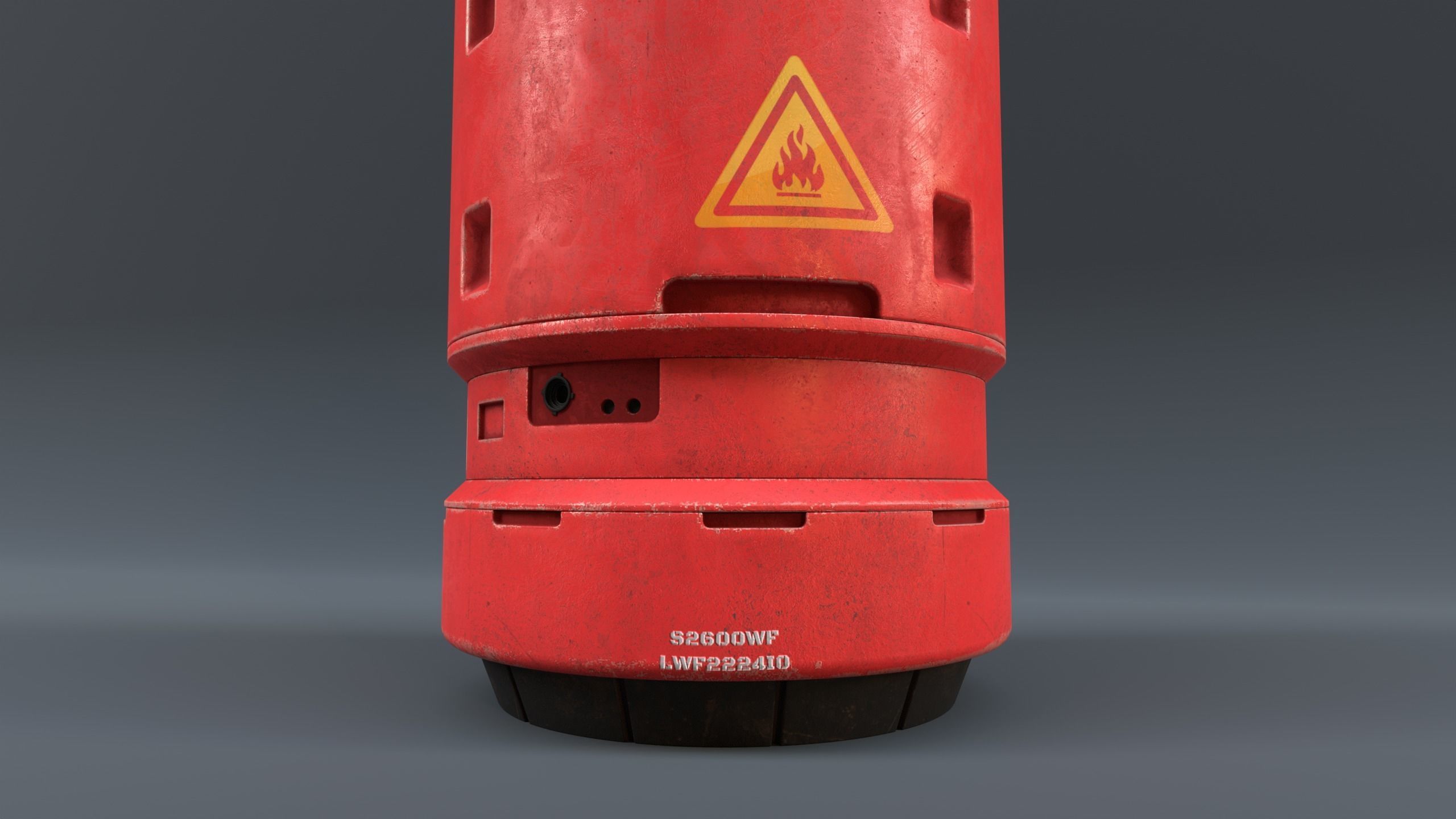 kitchen gas cylinder sci-fi  3D model_3