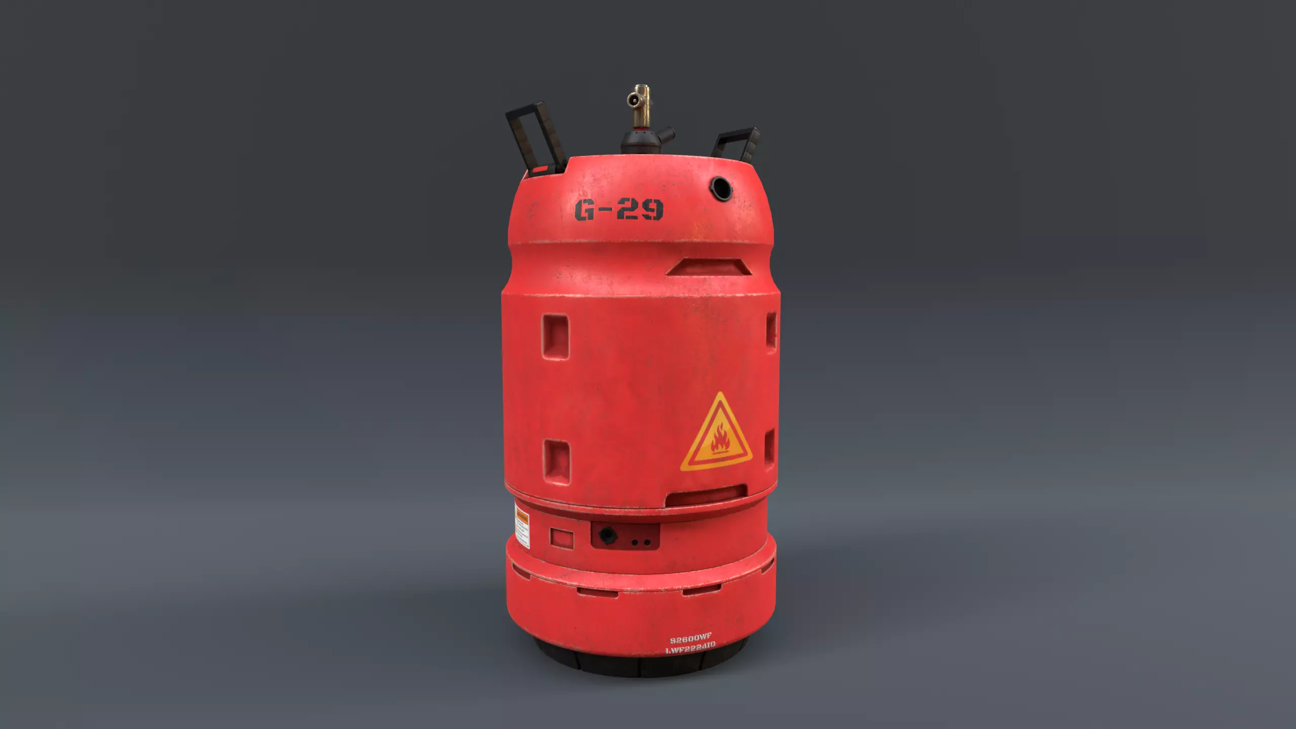 kitchen gas cylinder sci-fi  3D model_0