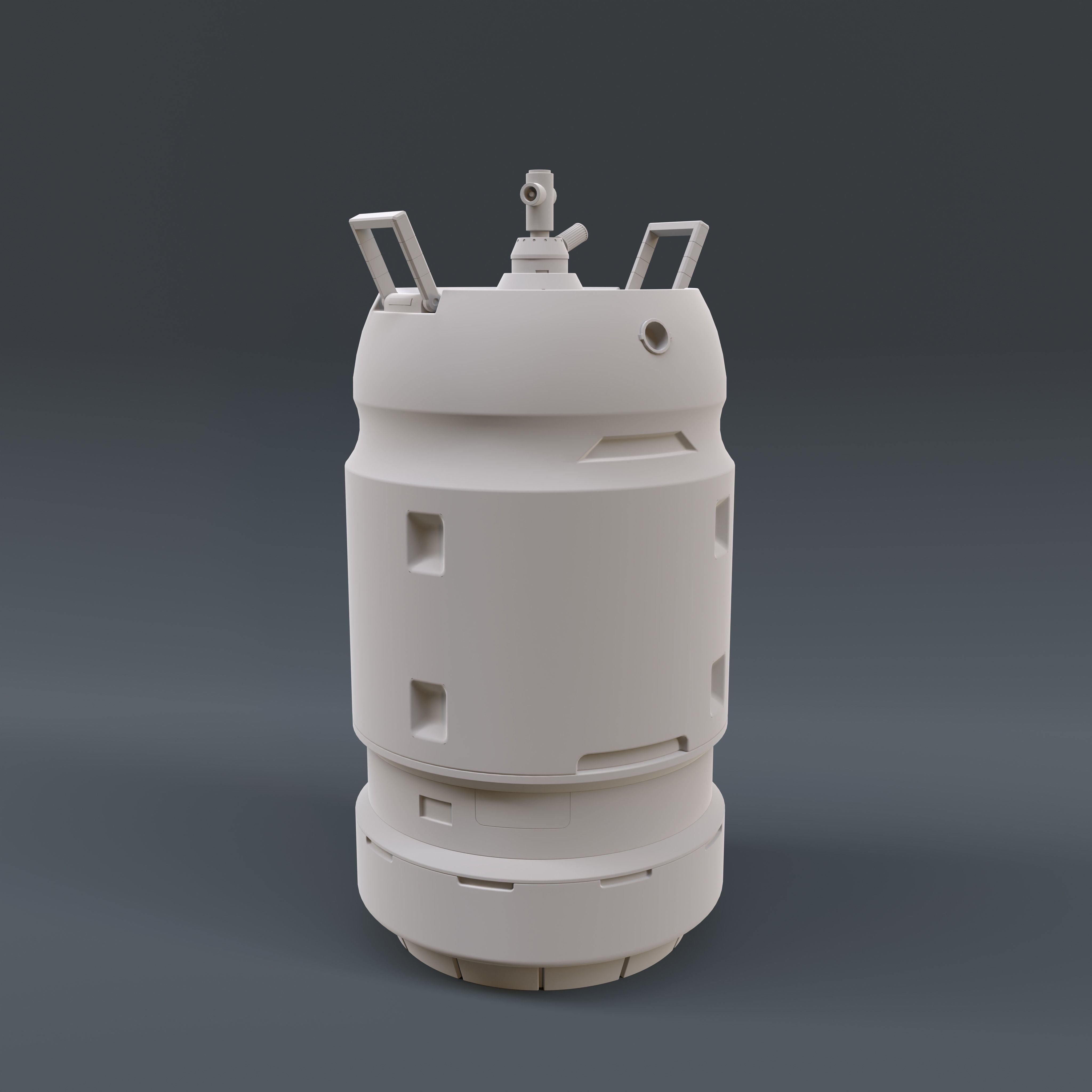 kitchen gas cylinder sci-fi  3D model_4