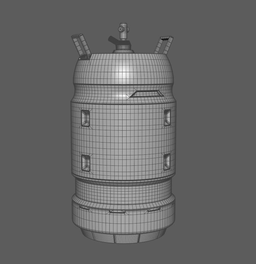 kitchen gas cylinder sci-fi  3D model_5