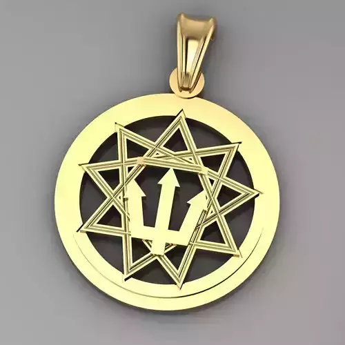 pentogram pendant p0009
