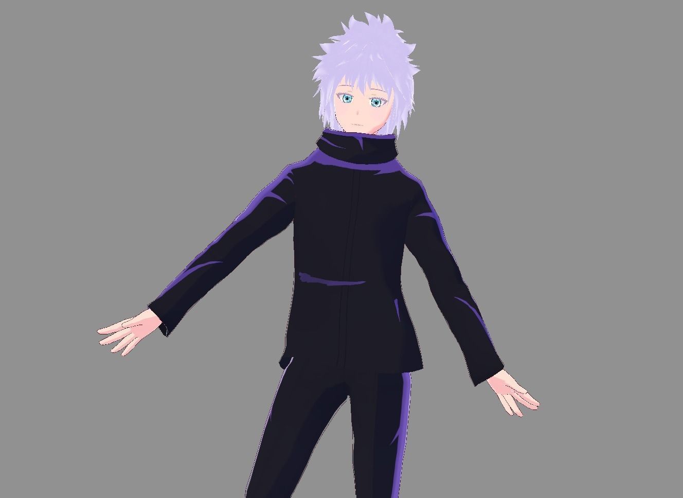 jujustsu Kaisen 3D VrChat avatar for Gaming Low-poly 3D model_6