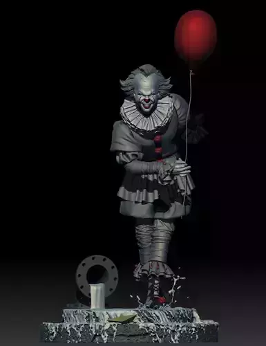  Pennywise statue 3D print model 3D print model