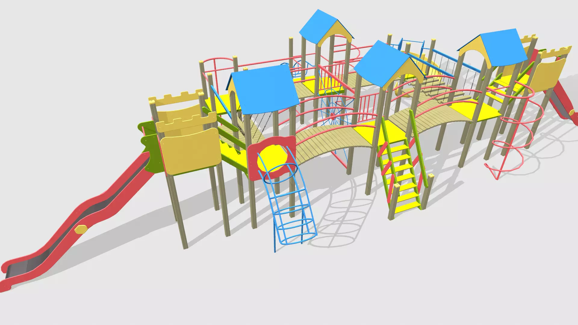 Playground for kids 3D model_0