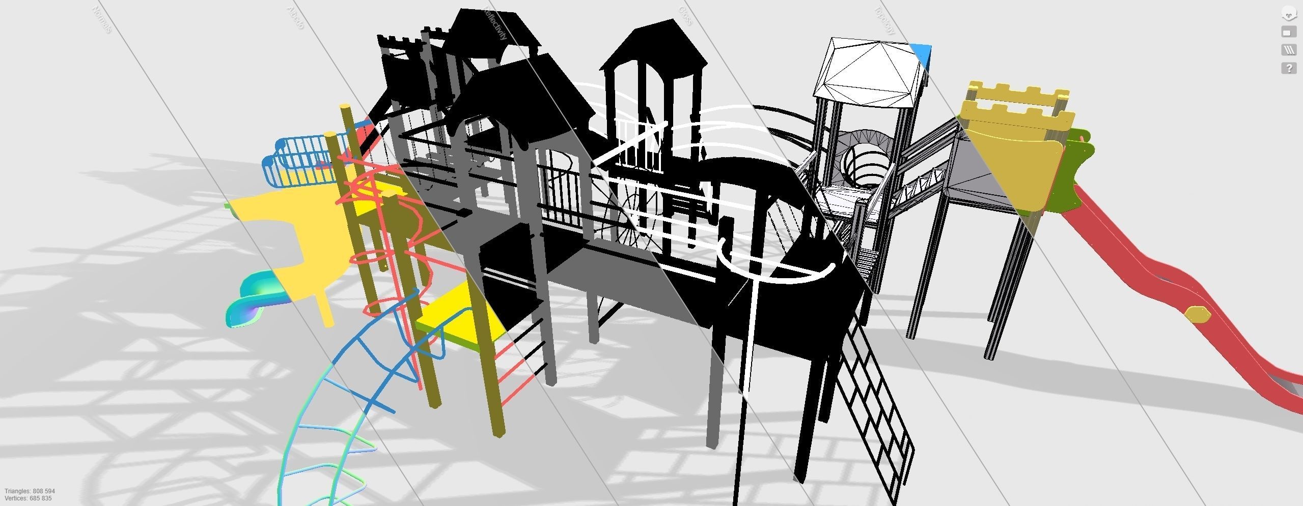 Playground for kids 3D model_12