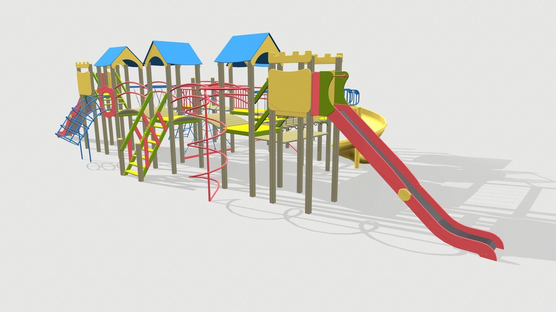 Playground for kids 3D model_3