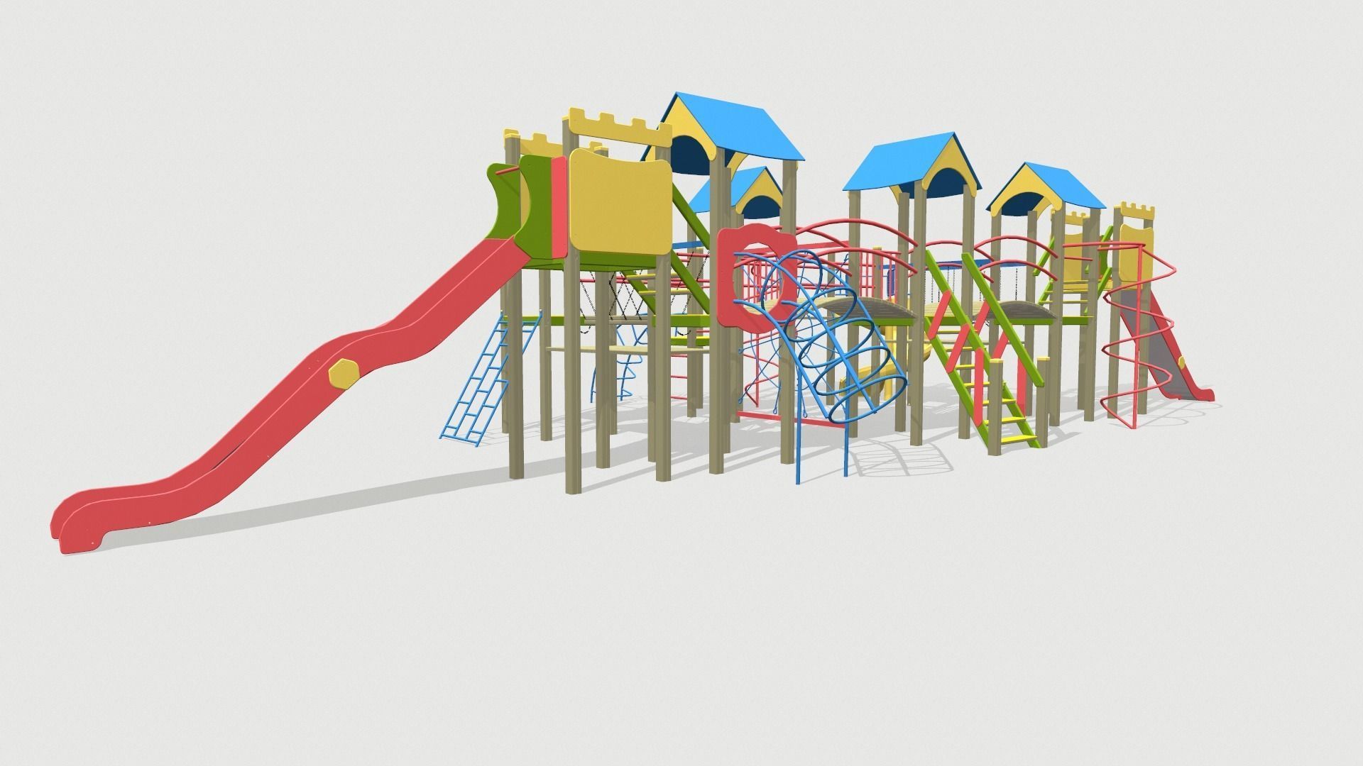 Playground for kids 3D model_8