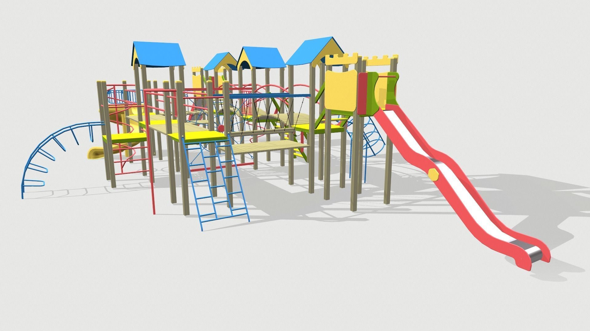 Playground for kids 3D model_6
