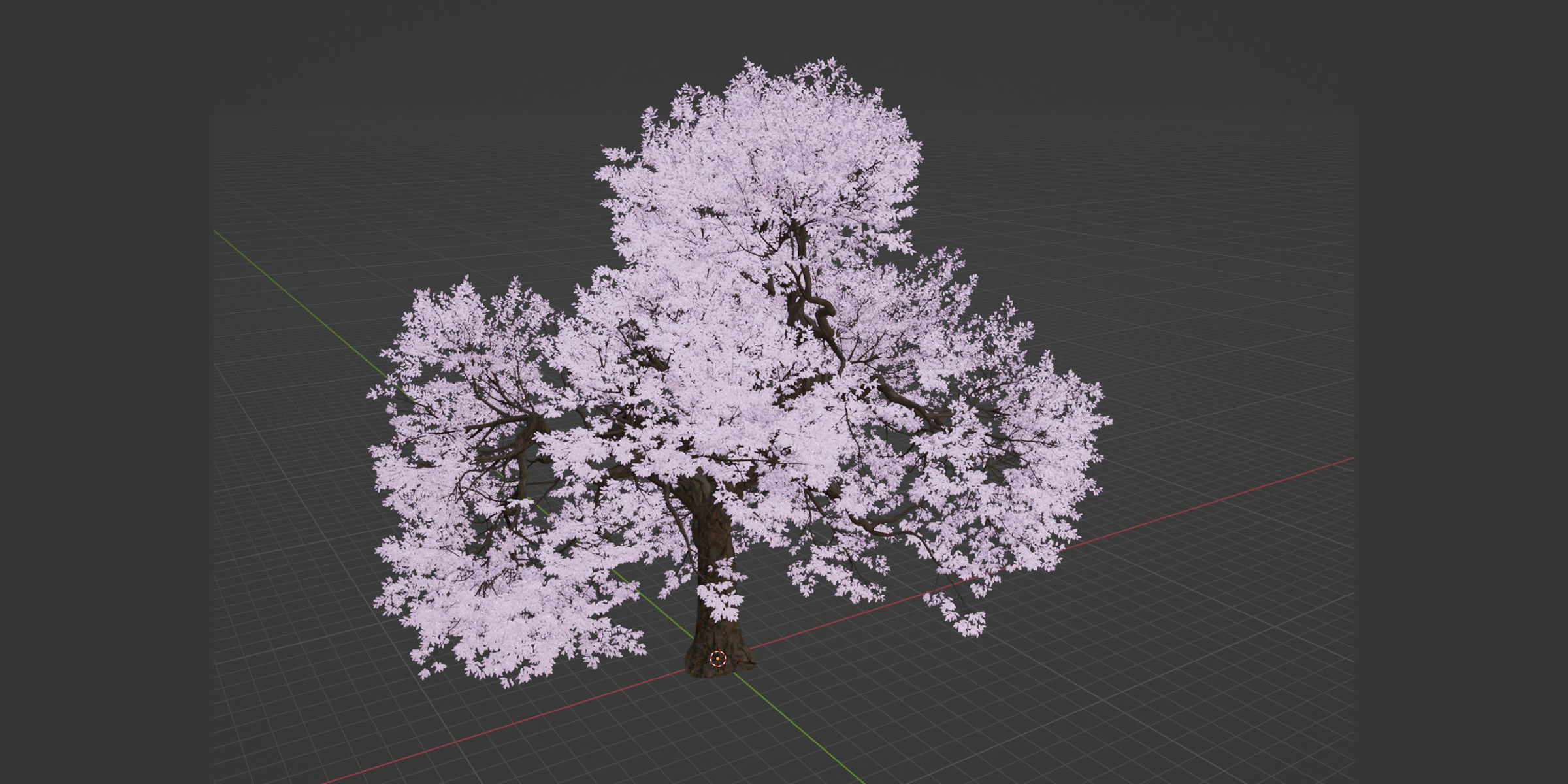 Cherry blossom tree vol 199-Blender 3D model_5