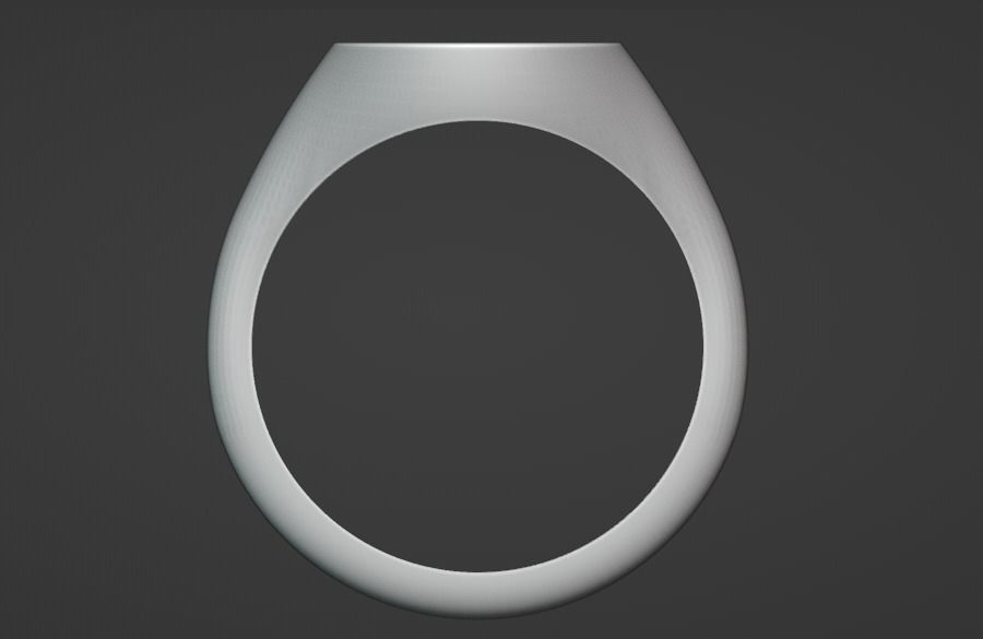 ladies S signet pinky size 7 3D print model_4