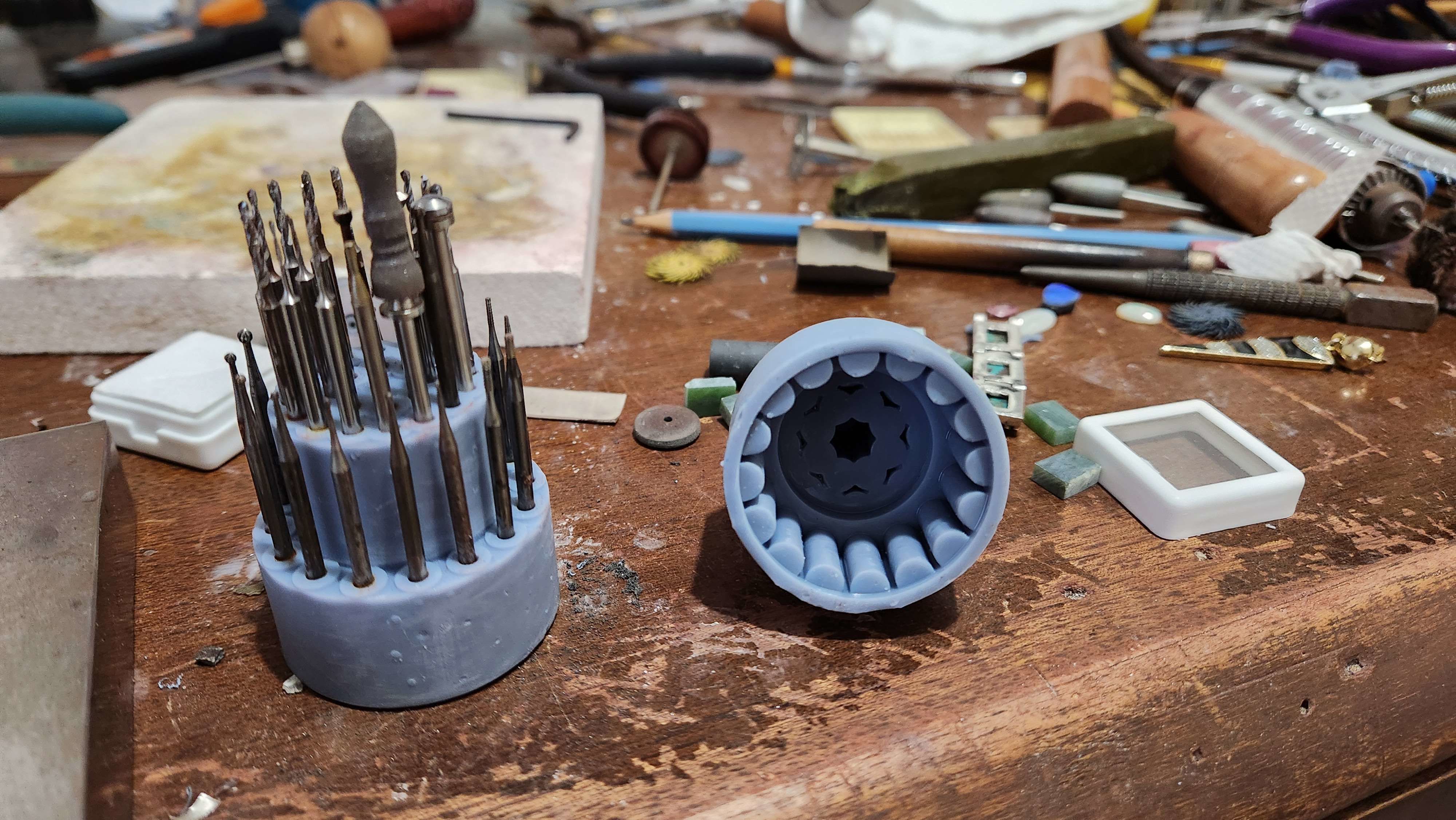 Jewelry small bit and bur holder 3D model_1