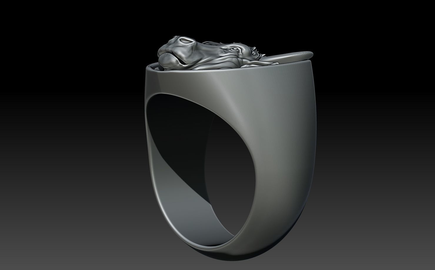 BULL RING 3D print model_1