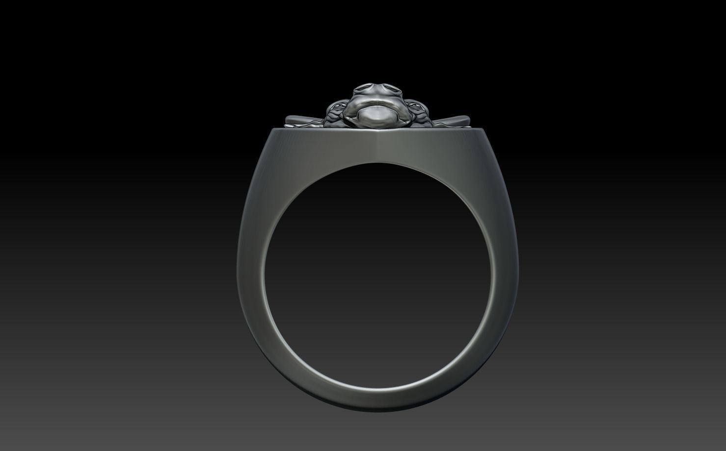 BULL RING 3D print model_3
