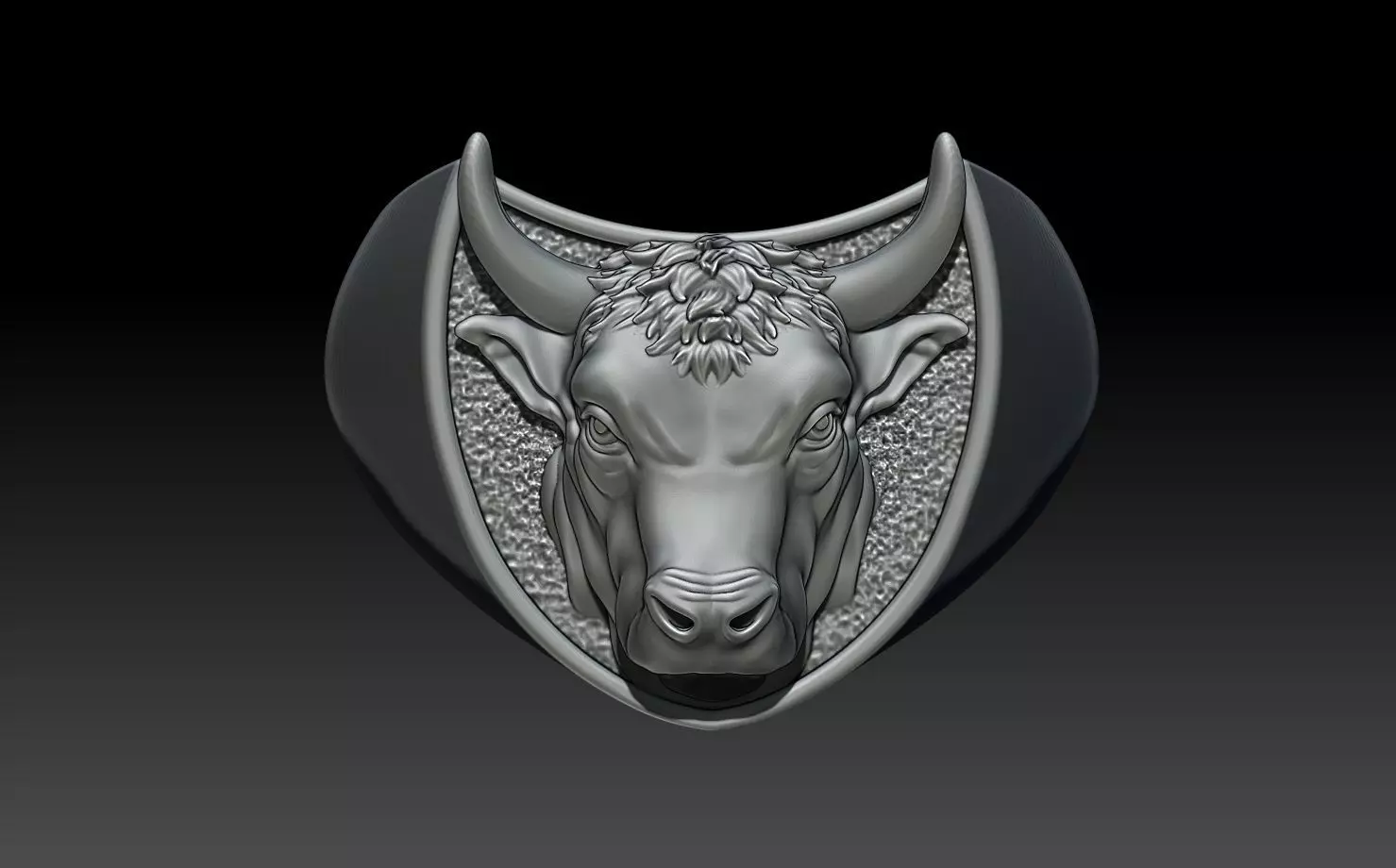 BULL RING 3D print model_0