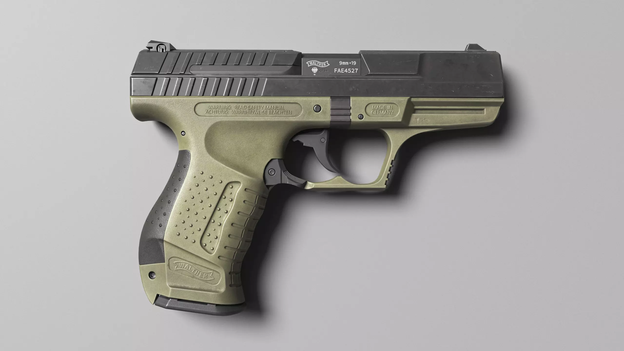 WaltherP99 Gun 3D model Low-poly 3D model